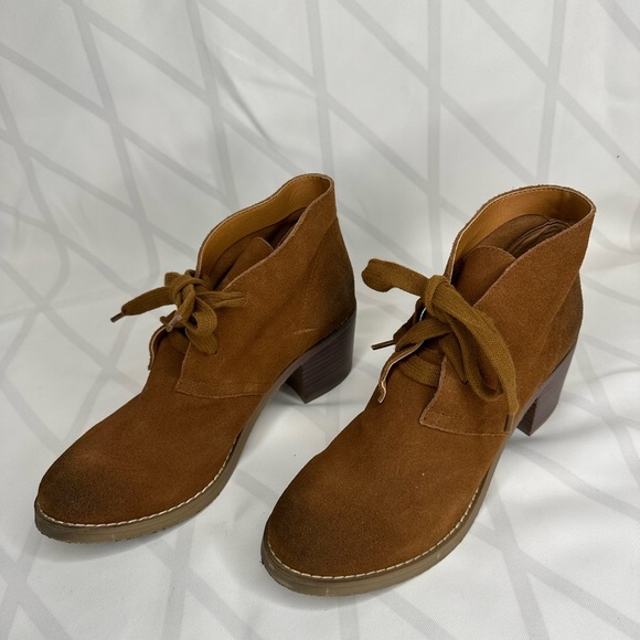 Sbicca Vintage Collection chunky heel bootie 
SIZE 8.5 brown leather - Picture 3 of 8